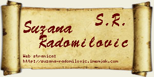 Suzana Radomilović vizit kartica